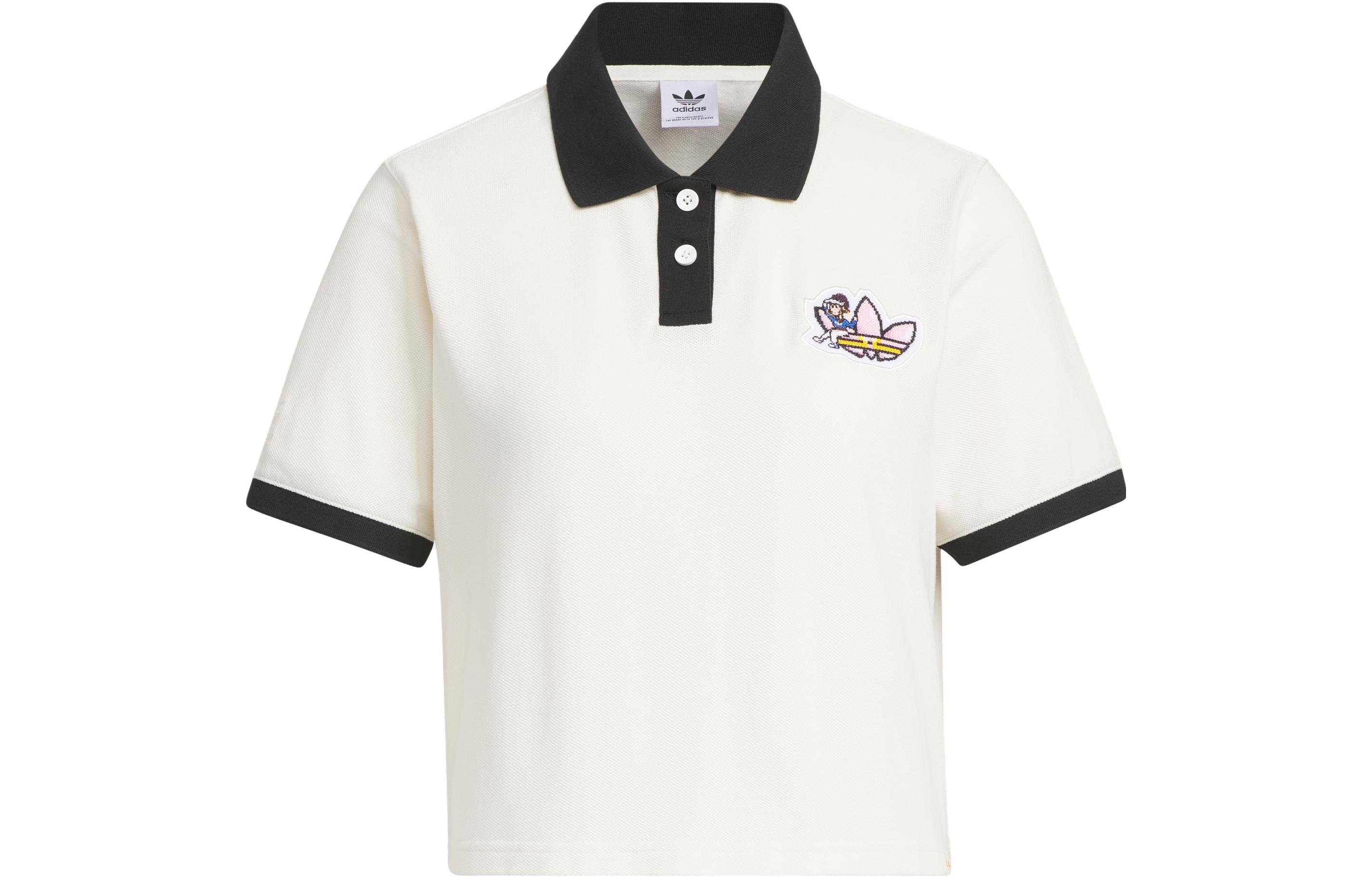 Adidas Originals Monkey Kingdom Polo Shirt Women's Pink White