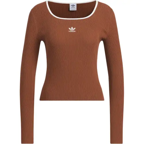 Adidas Originals ADICOLOR FW24 LS SWEATER Knitwear Women's Dark Brown