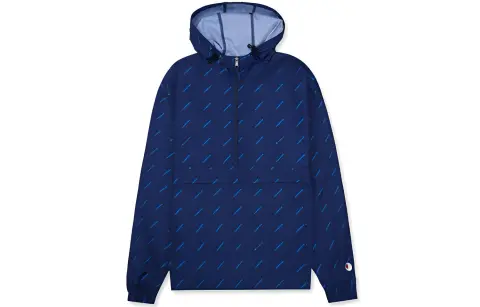 Champion Jackets Women's Dark Blue Print Hooded (Non-detachable) Moderate Other