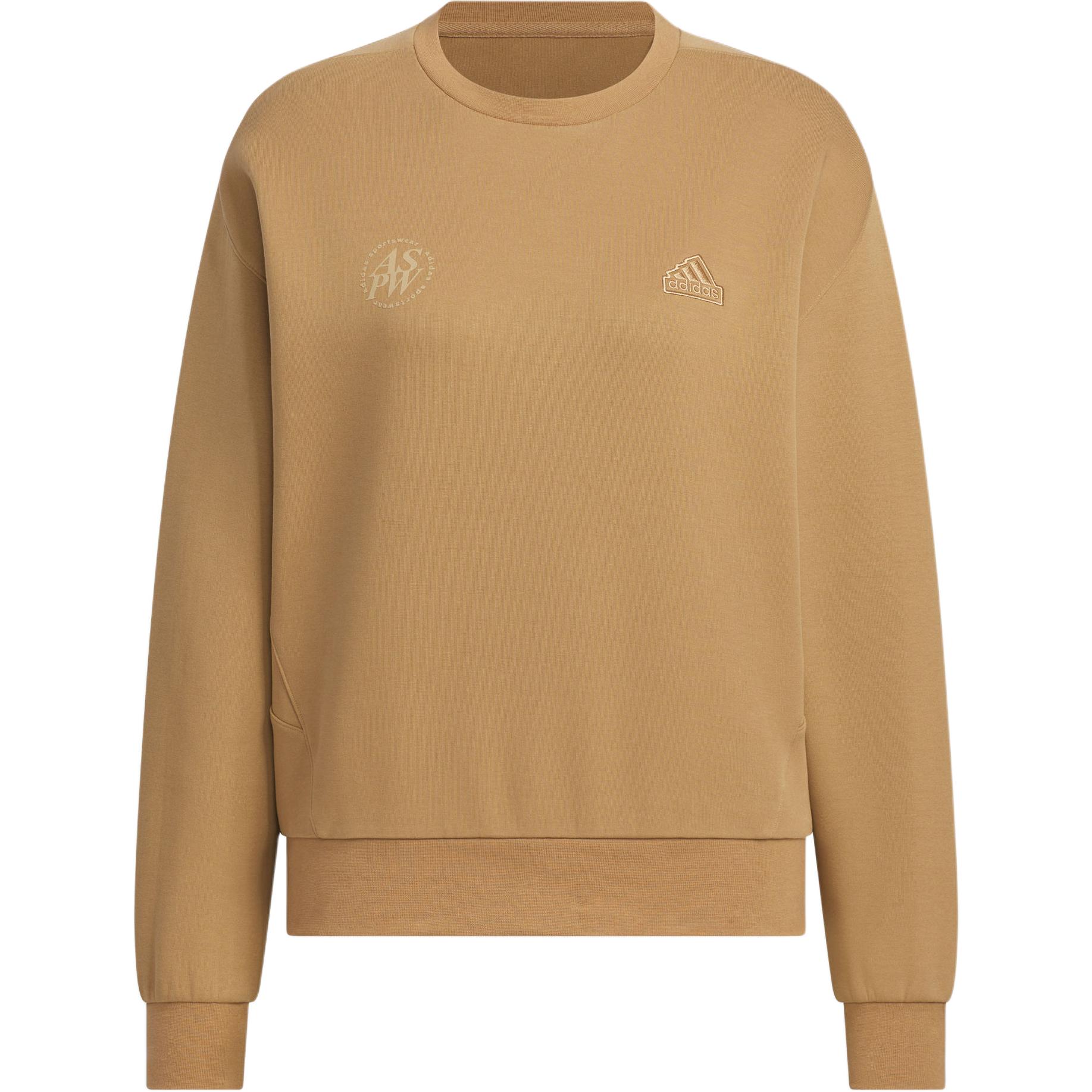 Женское худи adidas Lounge CREW SWEATSHIRT (коричневое)