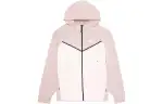 Nike Women's Tech Fleece Windrunner Full Zip Hoodie Pink Oxford/Light Soft Pink