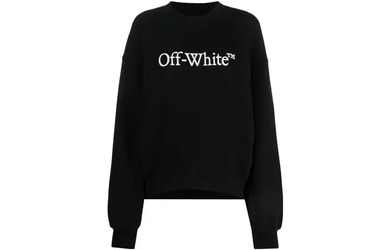 OFF-WHITE Bookish Crewneck Drop Shoulder Sweatshirt