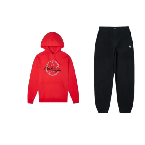 Converse Sweatshirt Sets Unisex Hooded Moderate