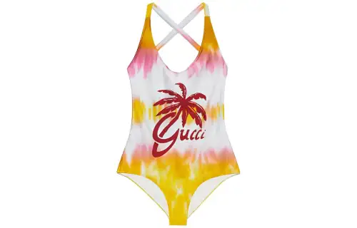 GUCCI Bodysuits Women's Yellow Crew Neck