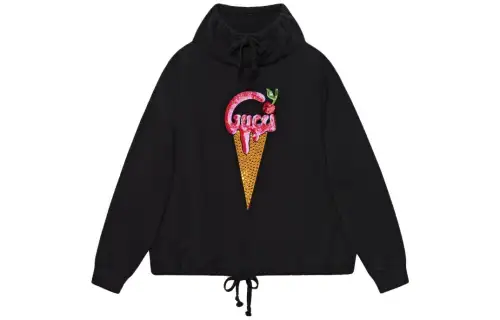 GUCCI Ice Cream Printed Drawstring Hoodie