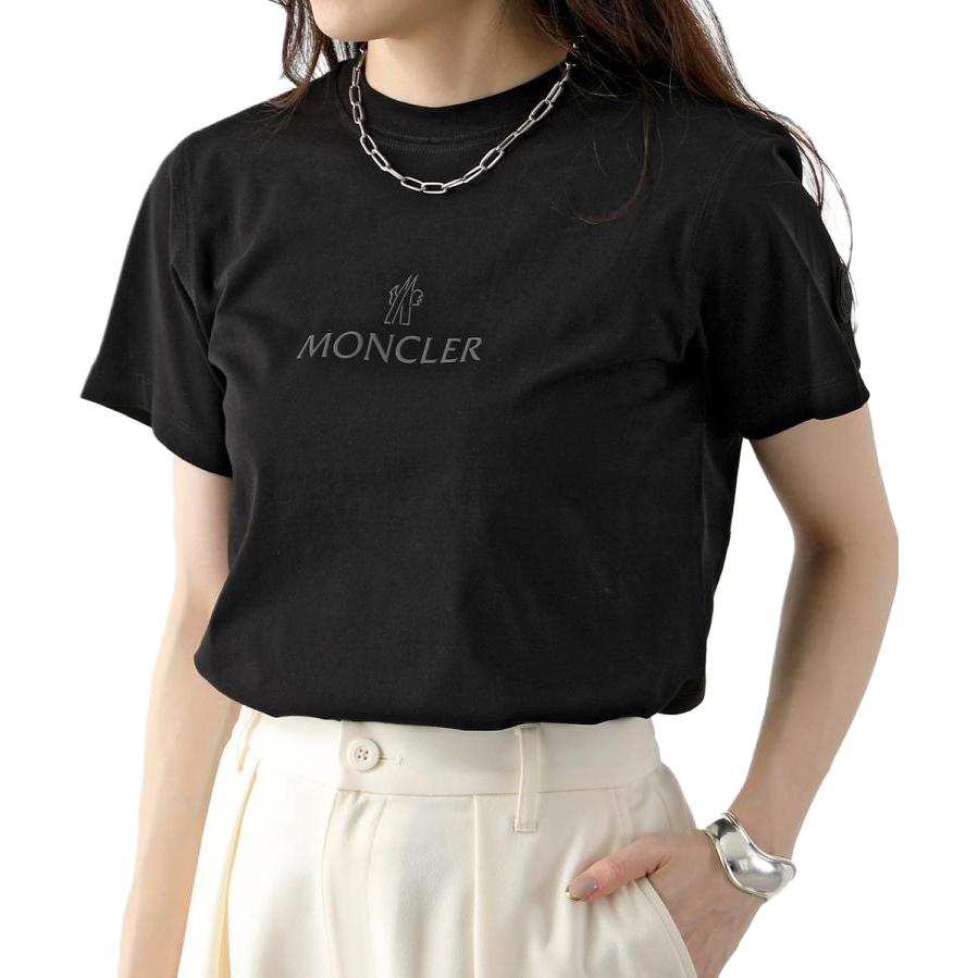 Женская футболка Moncler (черная)