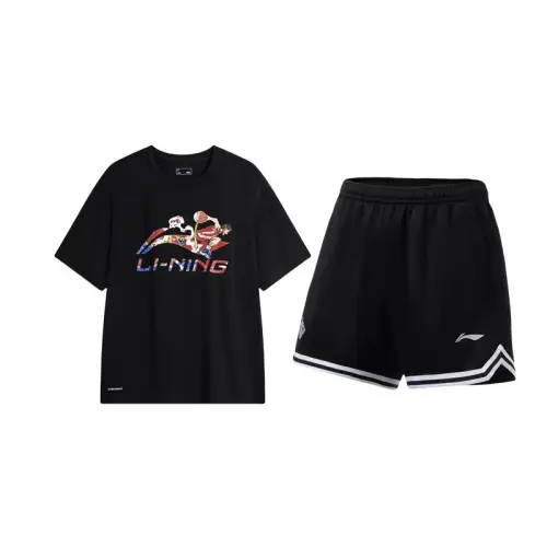 Li Ning Herbal Tea T Casual Sportswear Unisex Black