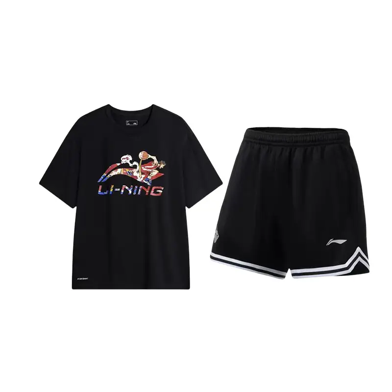 Li Ning Herbal Tea T Casual Sportswear Unisex Black