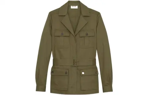 SAINT LAURENT Jacket Women's Khaki