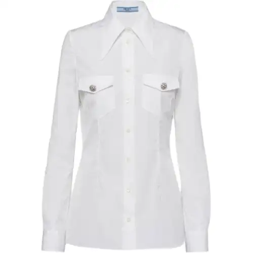 PRADA Jewel buttons Poplin Shirt