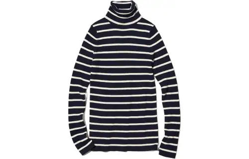 UNIQLO Knitwear Women's Navy Blue Turtleneck Moderate Base Layer