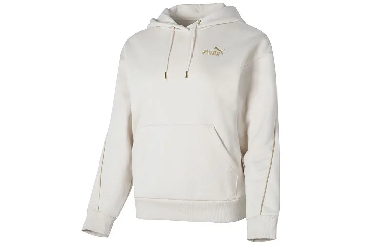 PUMA Sports Life Collection Sweatshirts Women's White Hooded Moderate Other