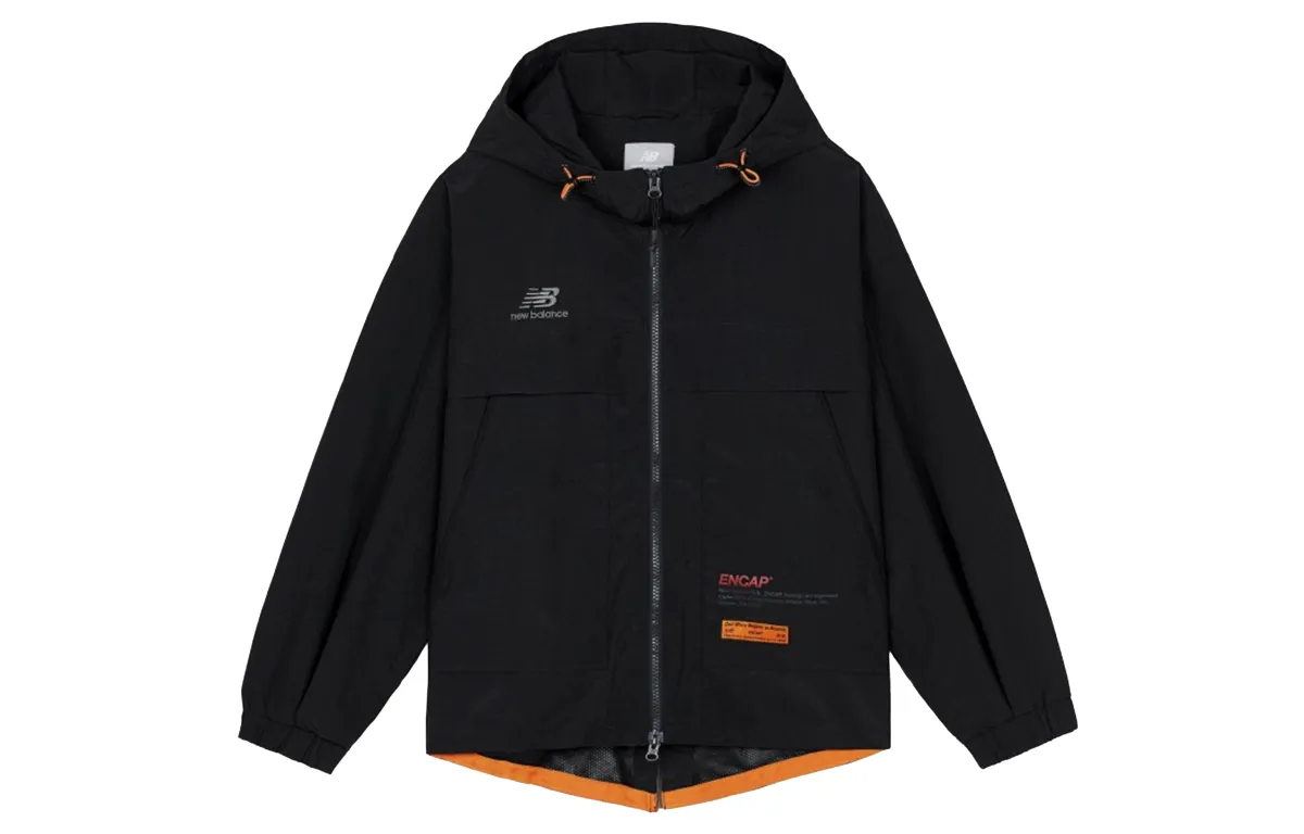 New Balance Jackets Women's Black Hooded Moderate Other