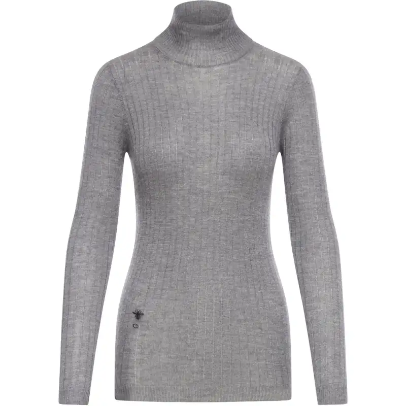 DIOR Knitwear Women's Gray Turtleneck Moderate Other