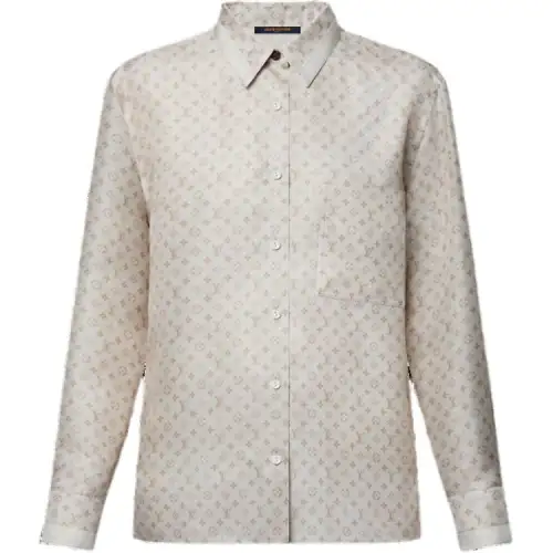 LOUIS VUITTON Mini Monogram Silk Shirt