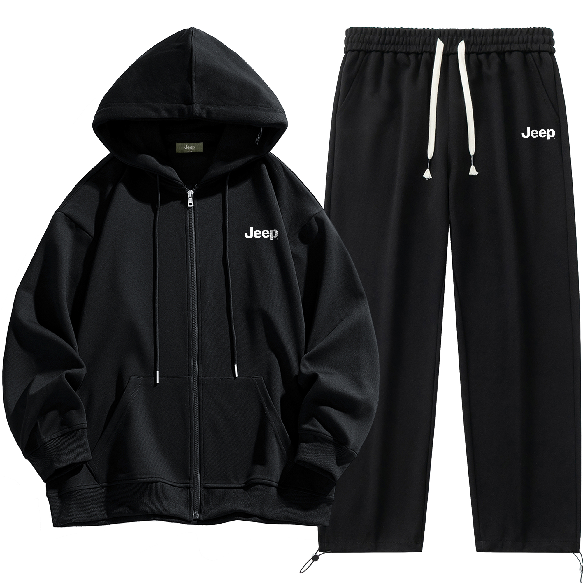 Jeep Casual Sportswear Unisex Hooded Moderate