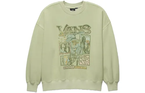 Vans Sweatshirts Women's Light Green Crew Neck Moderate Other
