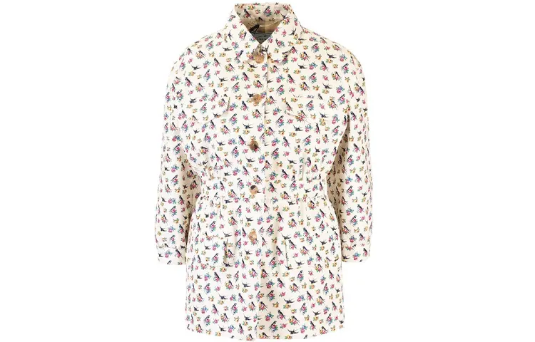 PRADA Jackets Women's White Lapel Moderate Other