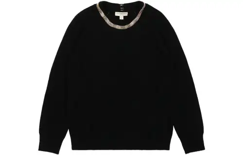 Burberry Knitwear Women's Black Crew Neck Moderate Other