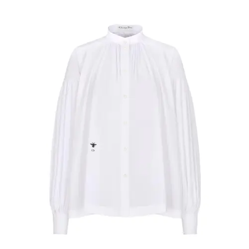 DIOR Shirts Women's White Stand Collar Other