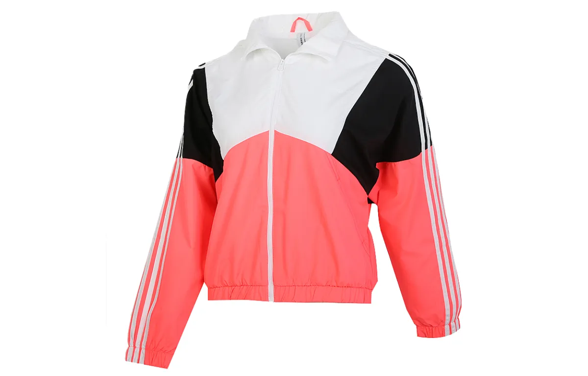 Adidas Jackets Women's Pink Hooded (Non-detachable) Moderate Straight Fit