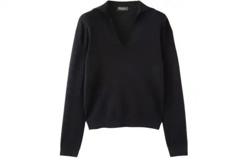 Loro Piana Sorbonne Polo Shirt Polo Shirt Women's Black