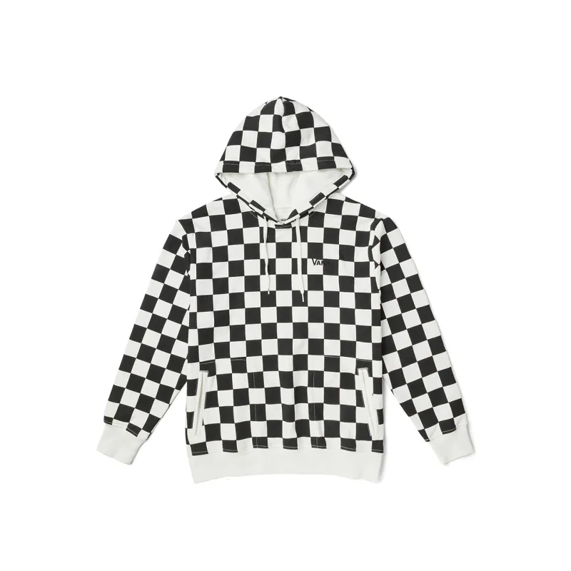 Vans Sweatshirts Women's Black White Checkerboard Hooded Moderate Regular