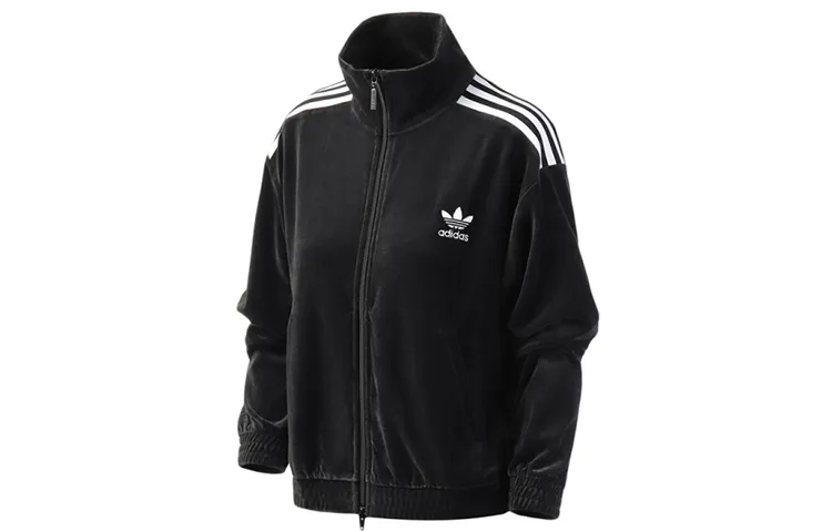 Adidas Originals Jackets Women's Black Stand Collar Moderate Other