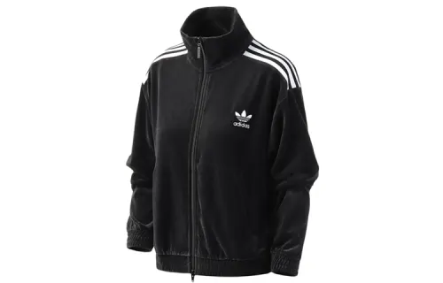 Adidas Originals Jackets Women's Black Stand Collar Moderate Other