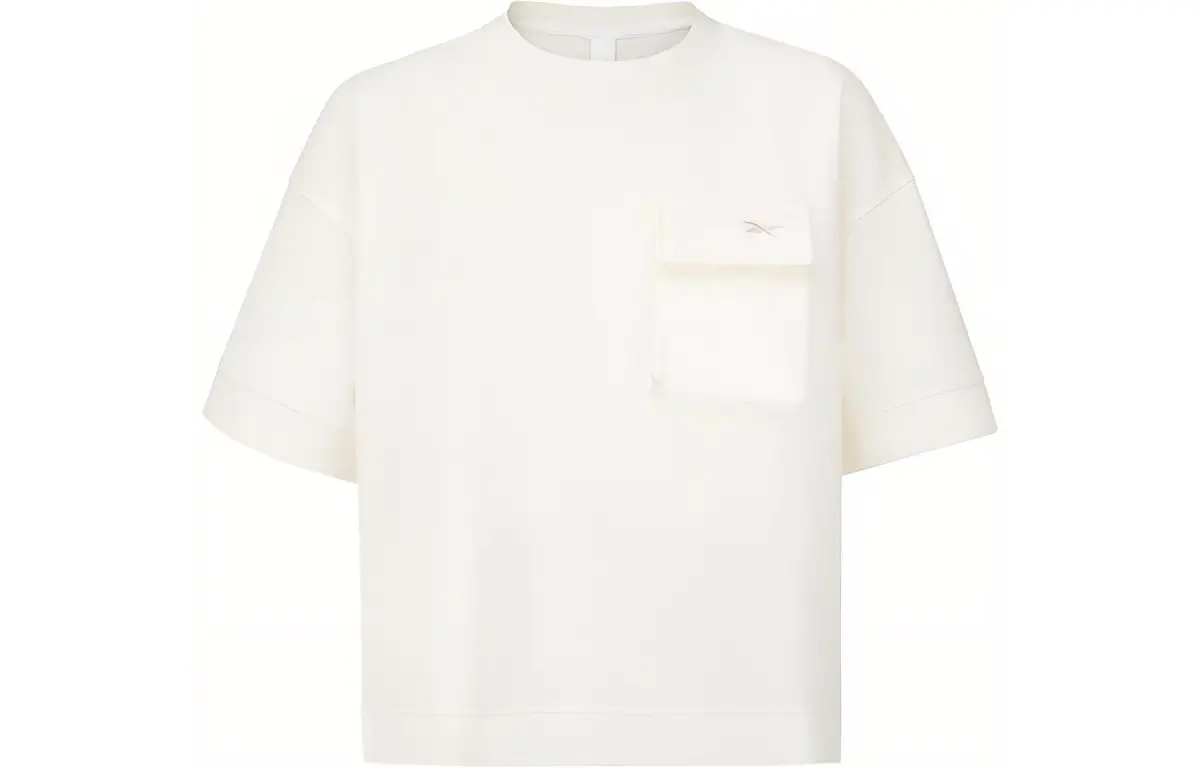 Reebok Drop Shoulder Sleeve T Shirt Women's Raw White