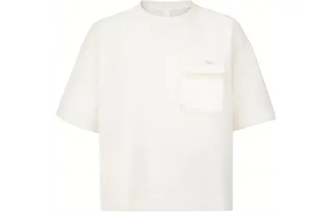 Reebok Drop Shoulder Sleeve T Shirt Women's Raw White