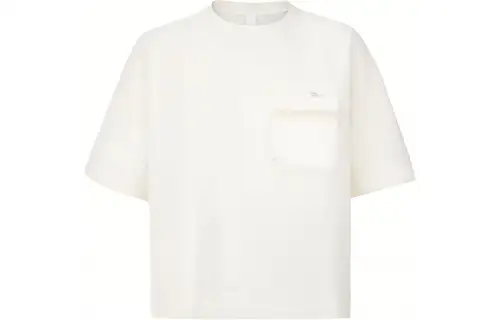 Reebok Drop Shoulder Sleeve T Shirt Women's Raw White