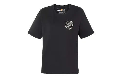 Timberland T Shirts Women's Black Crew Neck Moderate Straight Fit