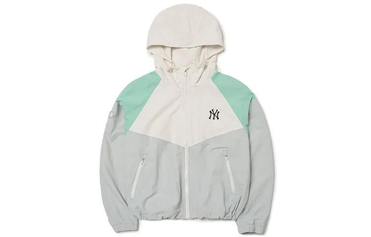 MLB Jackets Women's Gray Hooded (Non-detachable) Moderate Straight Fit