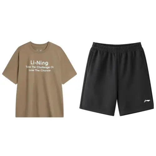 Li Ning Casual Sportswear Men's Crew Neck Moderate