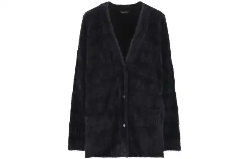 Balenciaga V Neck Oversized Knit Cardigan