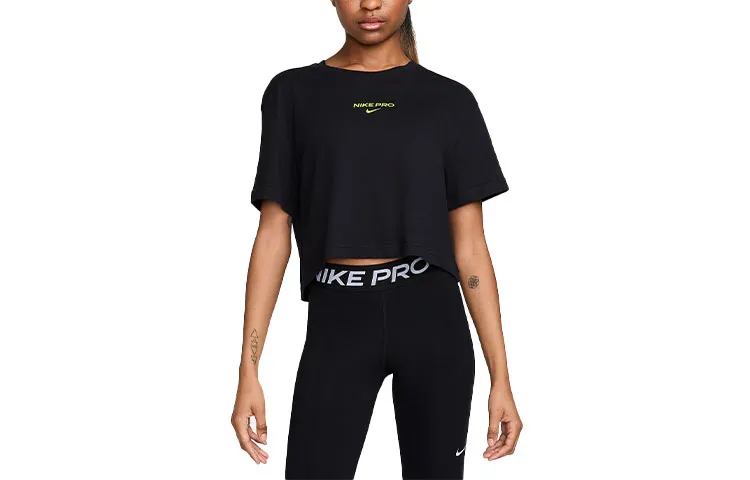 Nike Drop Shoulder Sleeve T Shirt Women's Black