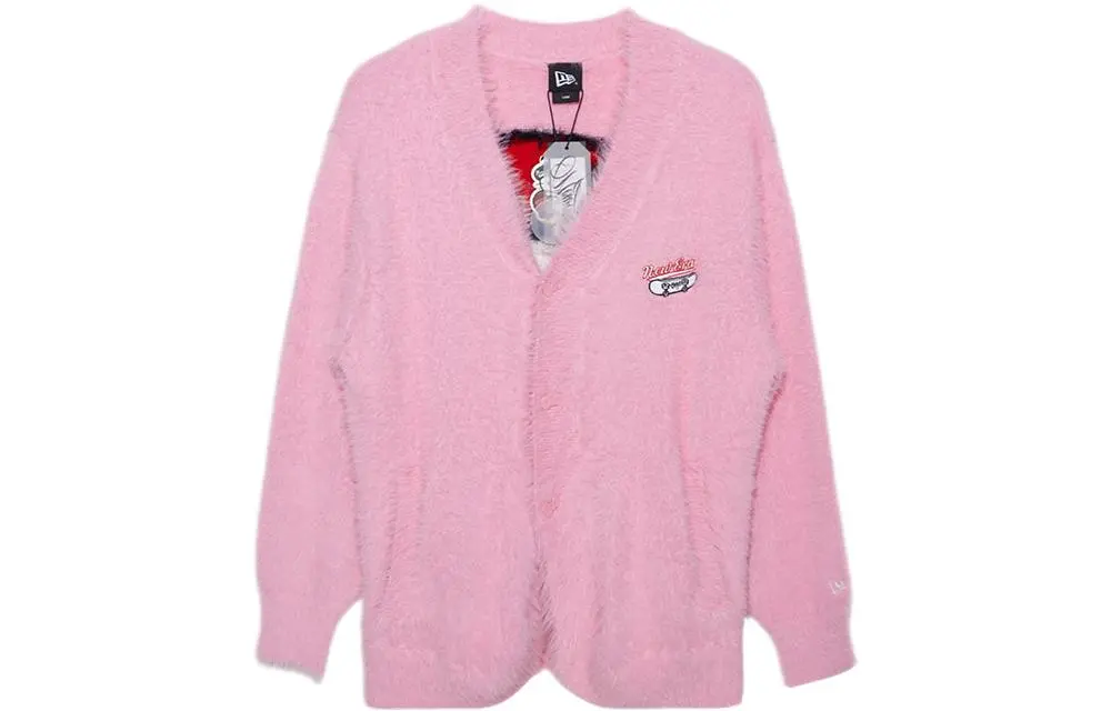 New Era X Hello Kitty Knitwear Women's Pink V-neck Moderate