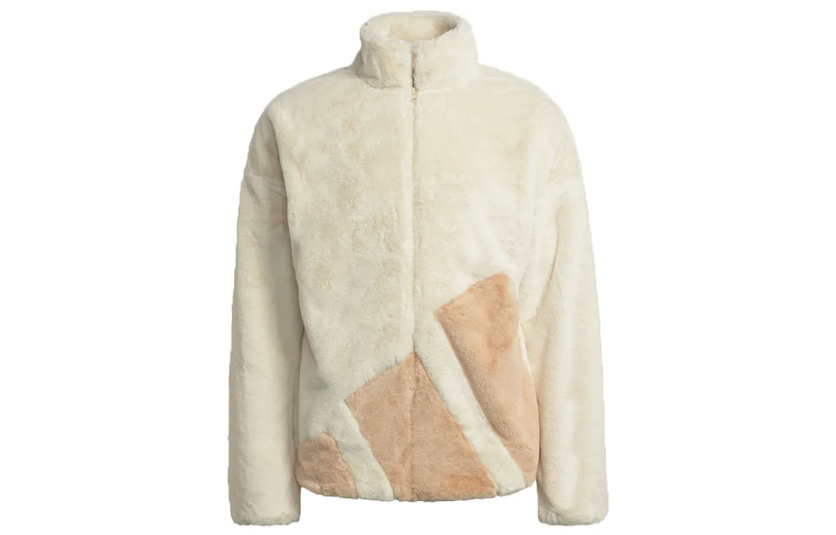 Adidas Jackets Women's Ecru Stand Collar Moderate Other