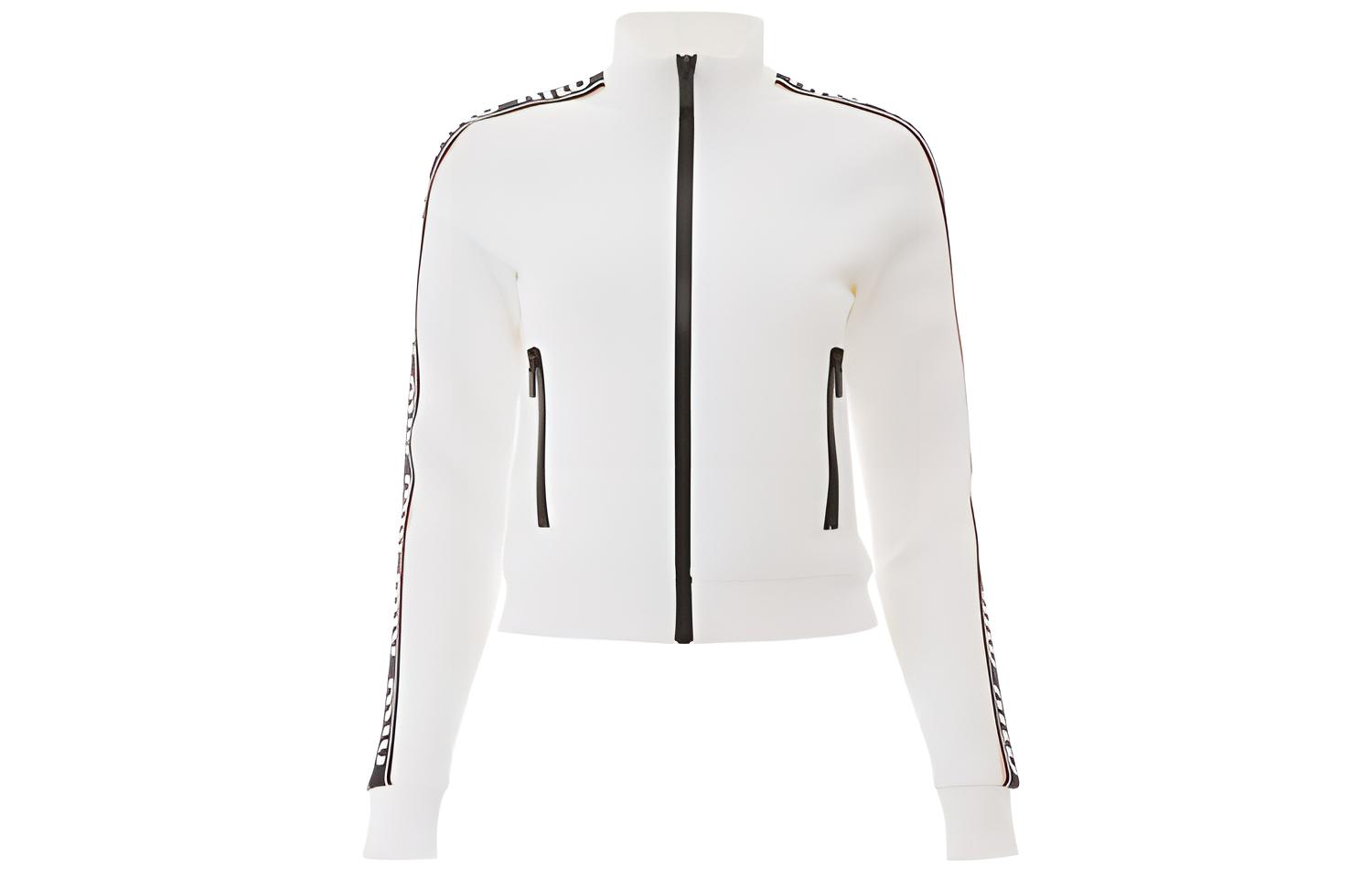 MIU MIU Pre Owned Logo embellished Track Top