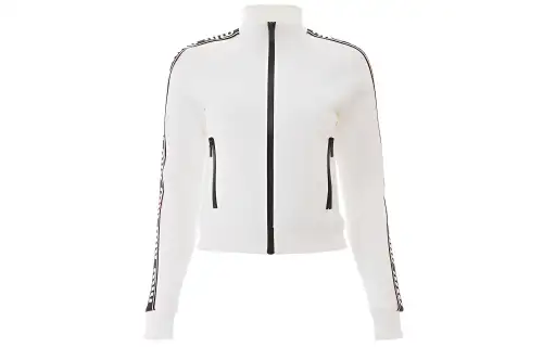 MIU MIU Pre Owned Logo embellished Track Top