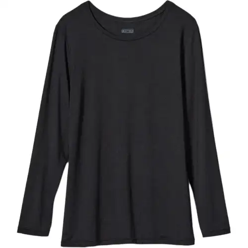 UNIQLO T Shirts Women's Black Crew Neck Moderate