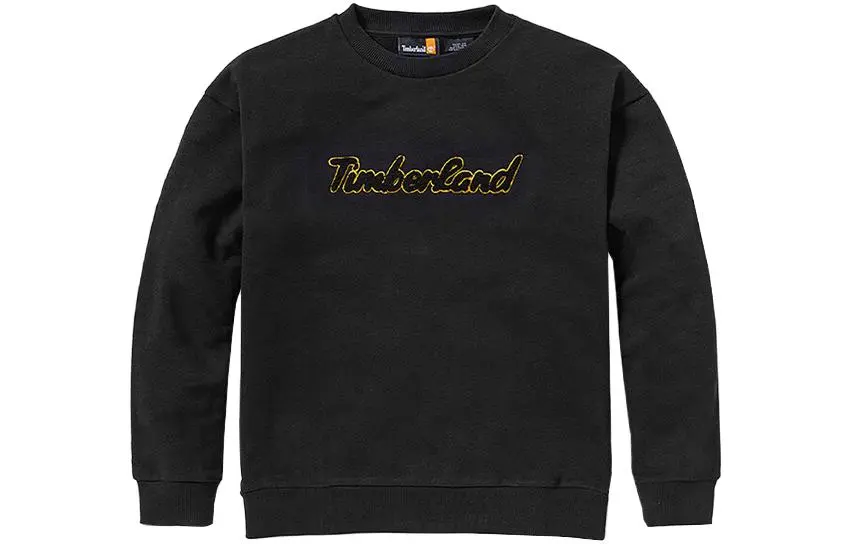 Timberland Sweatshirts Women's Black Crew Neck Moderate Regular