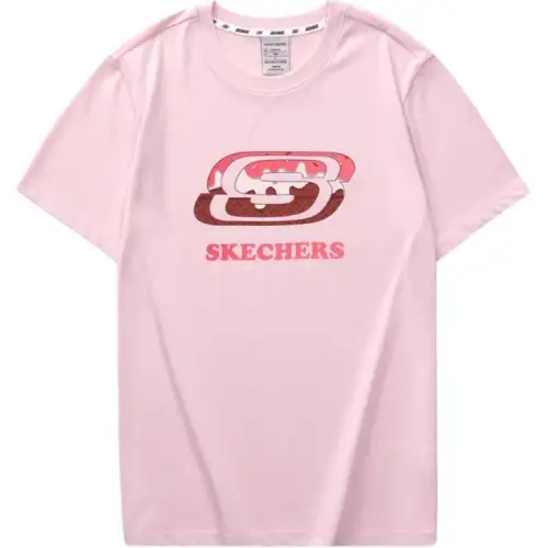 Skechers Colorful T Shirt Women's Chalk Pink