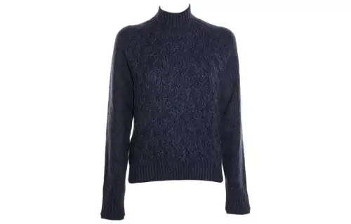 Loro Piana Cashmere Sweaters Women's Navy Blue