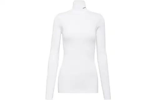 PRADA Knitwear Women's White Turtleneck Moderate Other