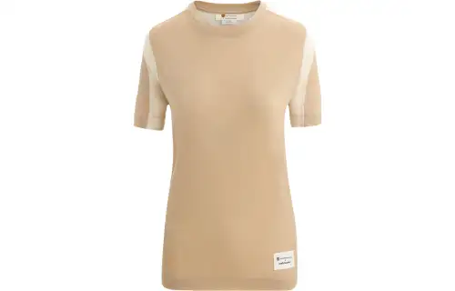 Timberland X ICEBREAKER T Shirts Women's Light Earth Tone Crew Neck Moderate Other