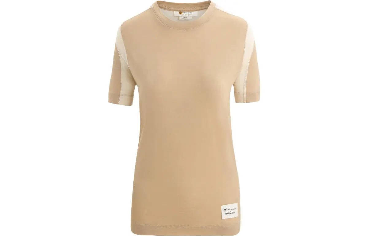 Timberland X ICEBREAKER T-Shirts Women's Light Earth Tone Crew Neck Moderate Other