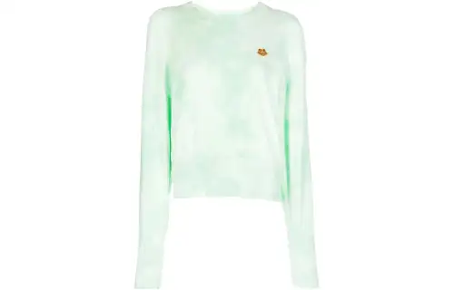 KENZO Sweatshirts Women's Green Crew Neck Moderate Regular