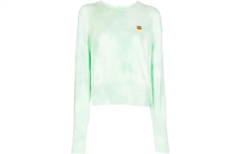 KENZO Sweatshirts Women's Green Crew Neck Moderate Regular